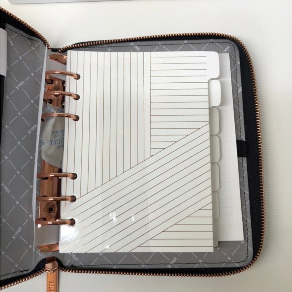 Kikki.K B6 Black Croco Embossed Zippered Planner - Picture 11 of 12